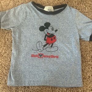 Walt Disney World toddler Kids T-Shirt with Mickey Mouse - Blue and Red XS